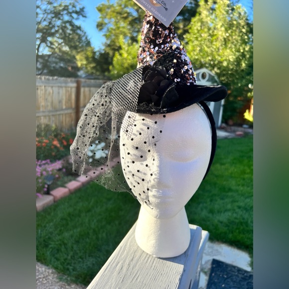 Witch Headband Hat with Sequins - Picture 4 of 11